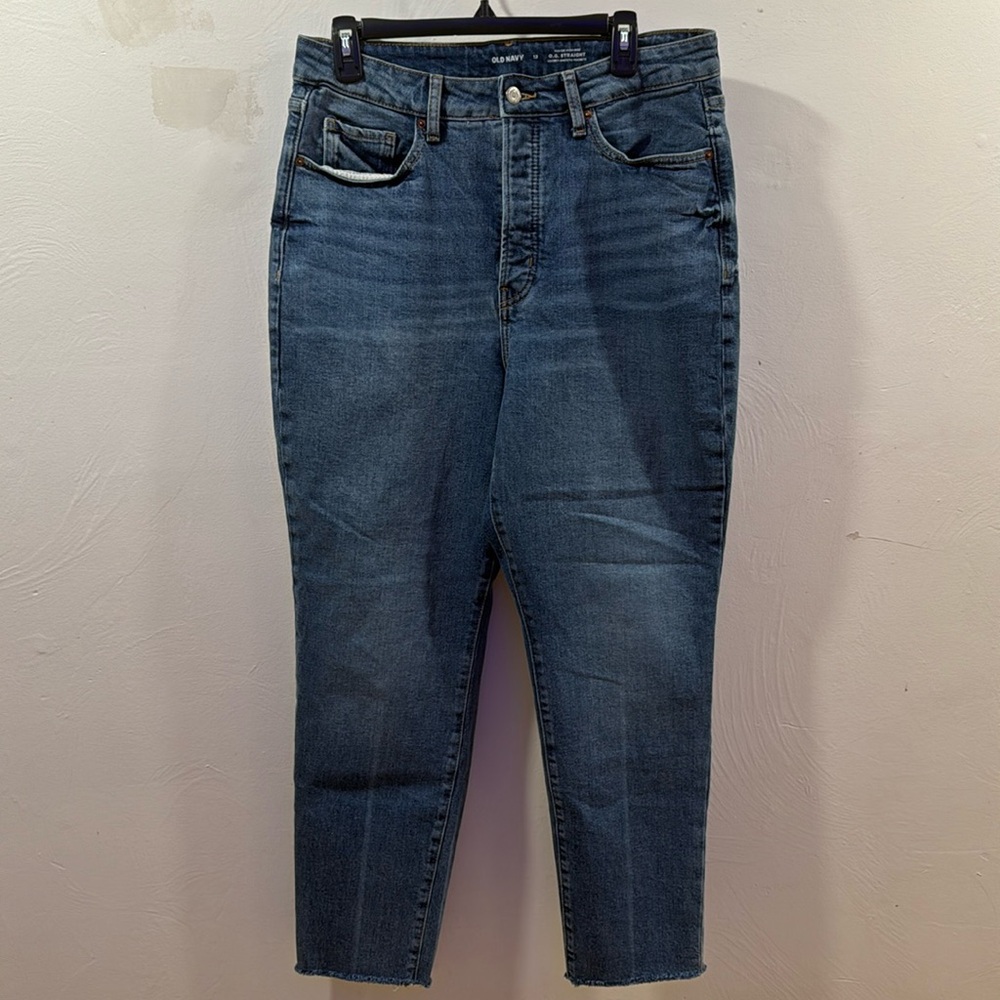 O.G straight higher high rise jeans secret smooth pockets